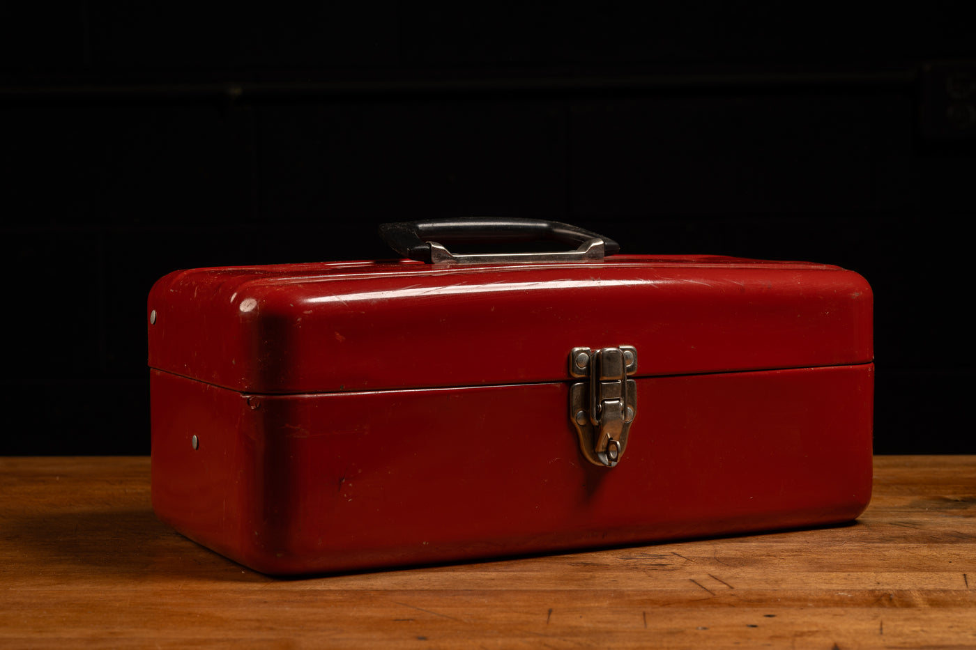 Vintage Floating Drawer Toolbox in Red