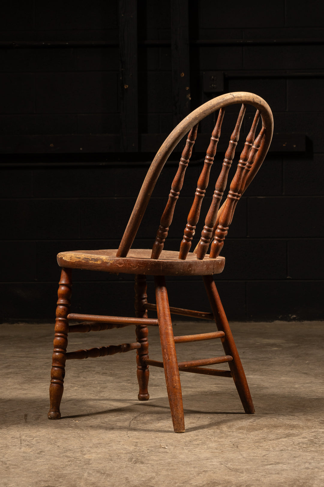 Antique Oak Spindle Back Chair – Industrial Artifacts