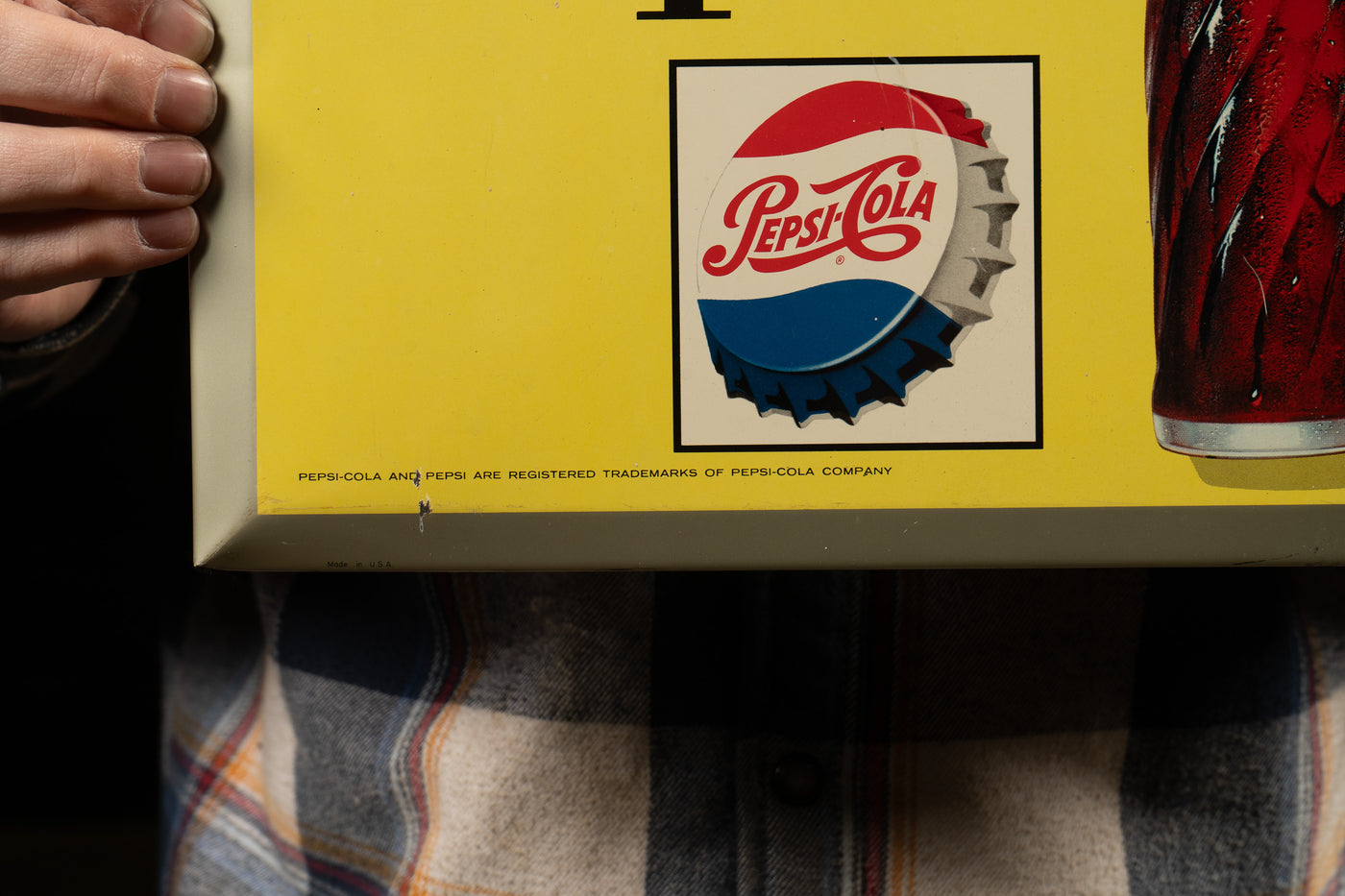 Vintage TOC Pepsi-Cola Sign