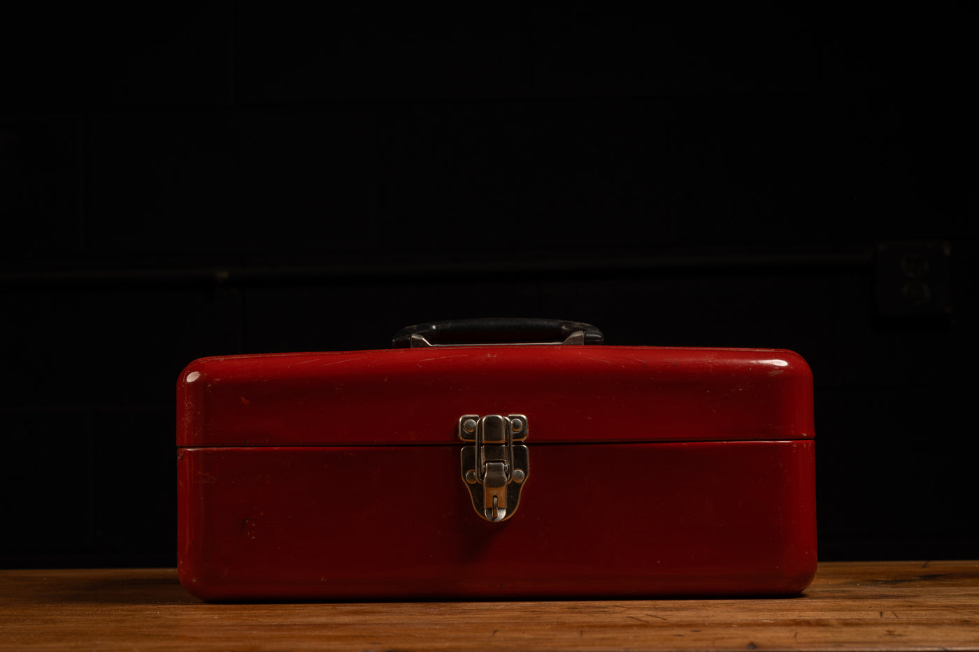 Vintage Floating Drawer Toolbox in Red