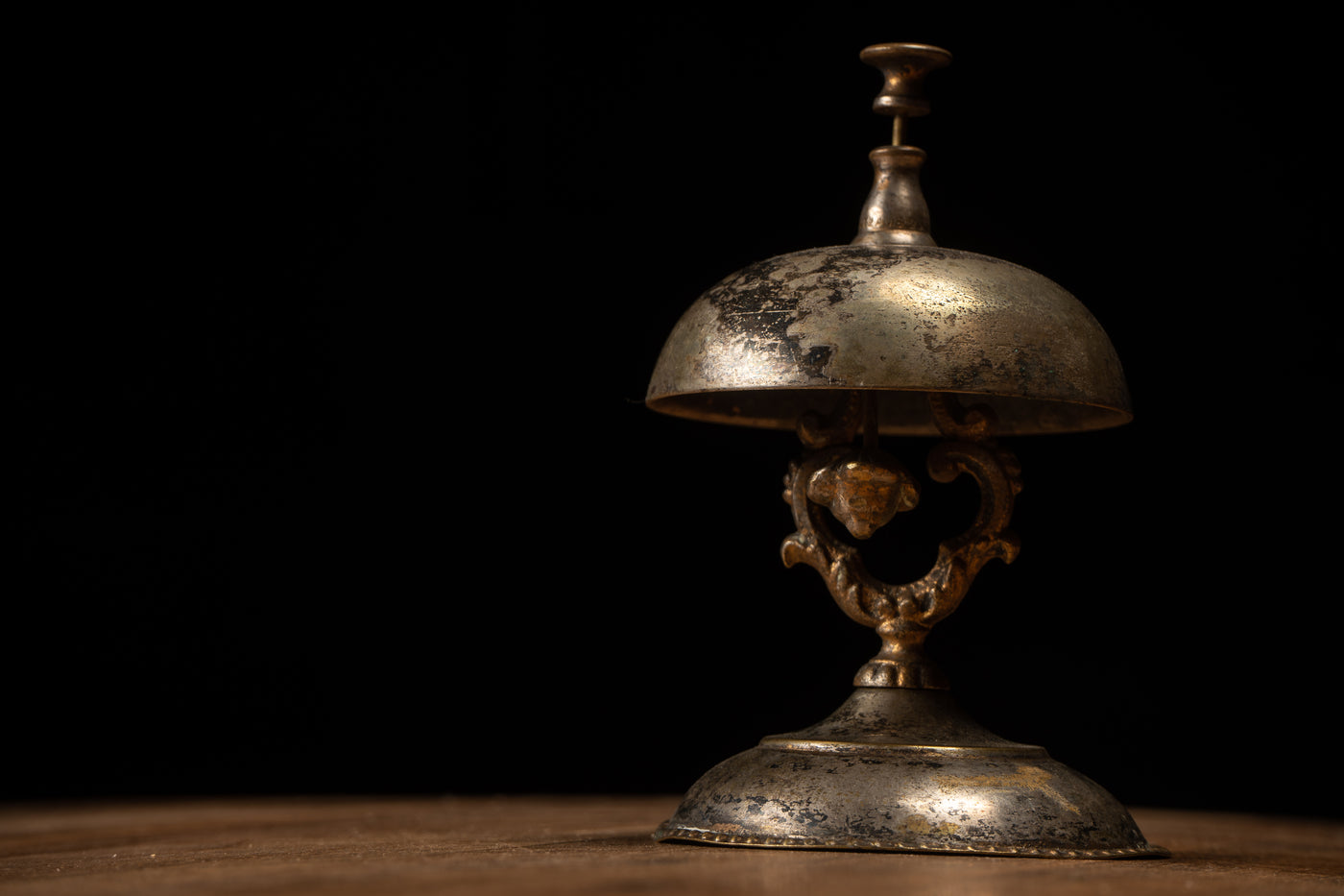 Antique Hotelier Desk Bell