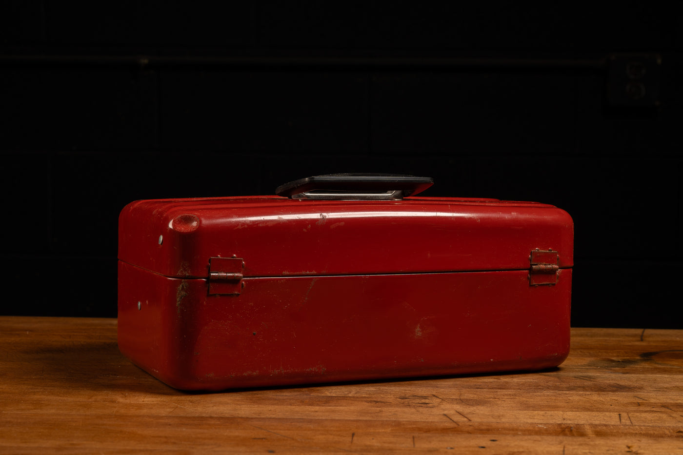 Vintage Floating Drawer Toolbox in Red