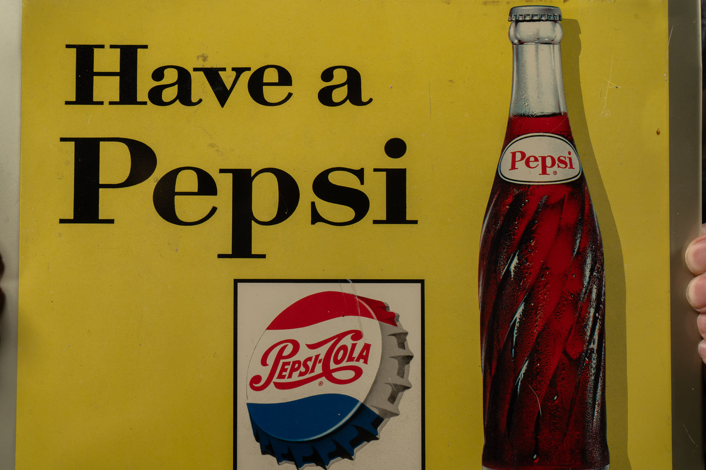 Vintage TOC Pepsi-Cola Sign