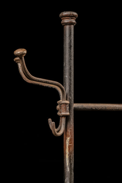 Antique Japanned Copper Coat Rack