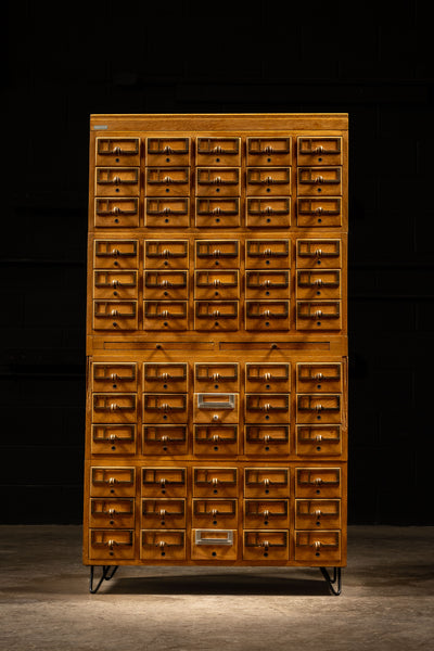 Antique Four-Section Card Catalog