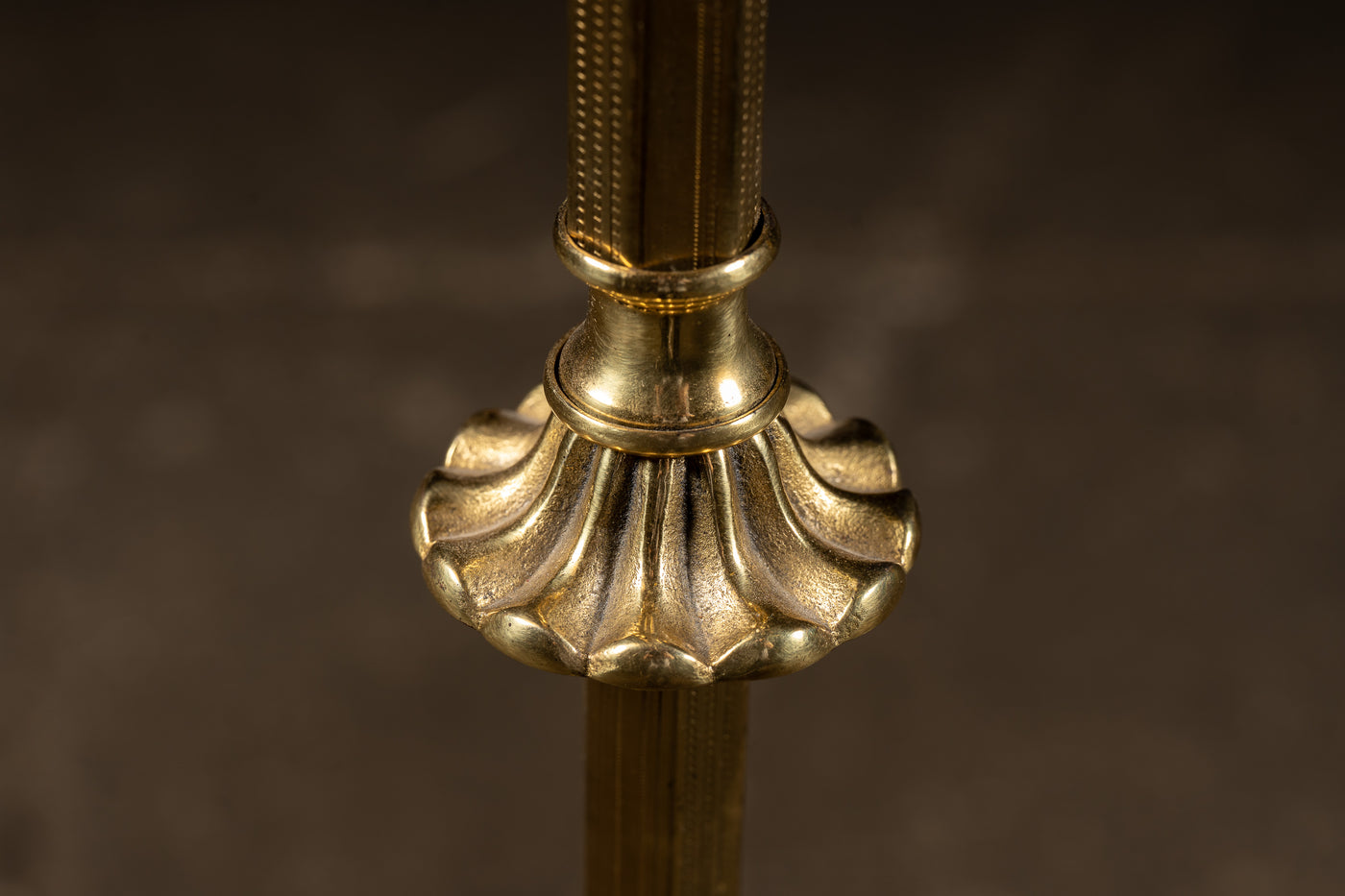 Antique Brass Bridge Arm Floor Lamp