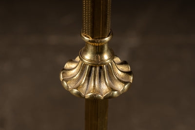 Antique Brass Bridge Arm Floor Lamp