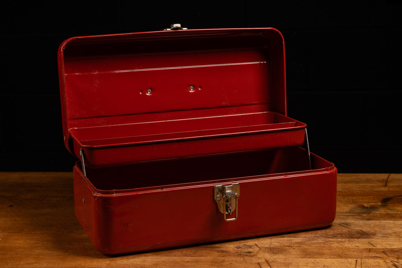 Vintage Floating Drawer Toolbox in Red