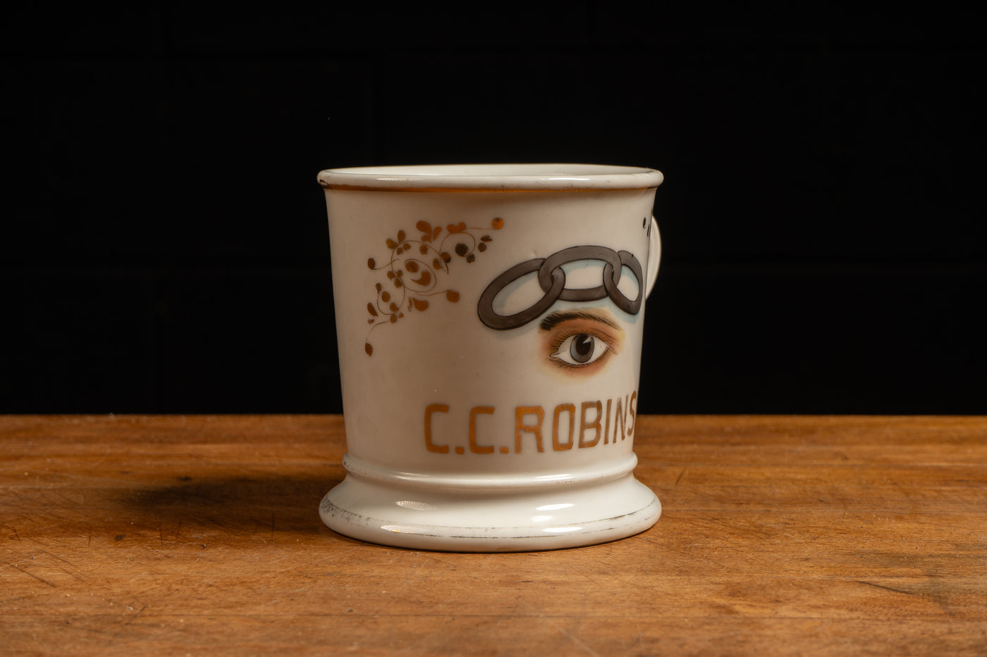 Vintage Ceramic IOOF Shave Mug