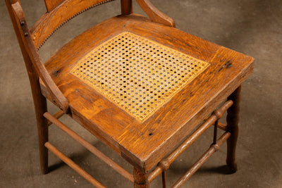 Early Oak High Back Side Chair