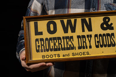 Early 20th Century General Store Advertising Sign