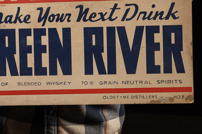 Vintage Green River Cardstock Advertisement