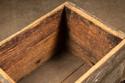 Early American Wooden Rolling Crate