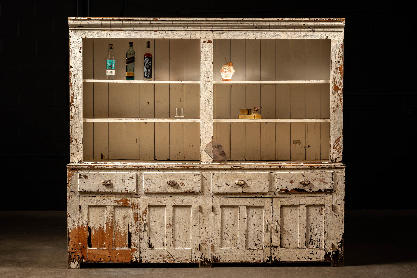 Antique Chippy Farmhouse Cabinet