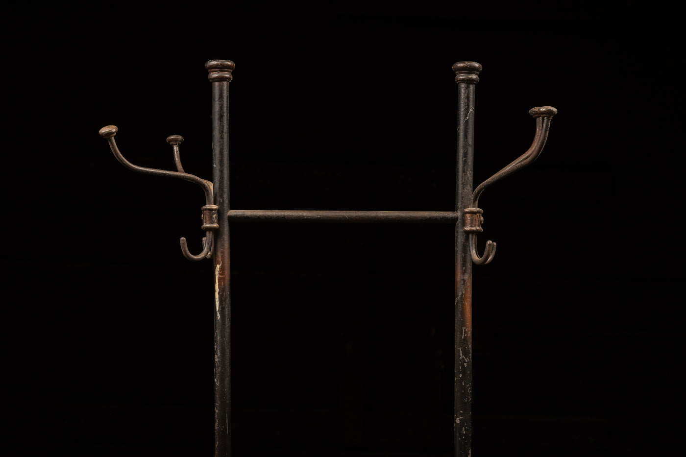 Antique Japanned Copper Coat Rack