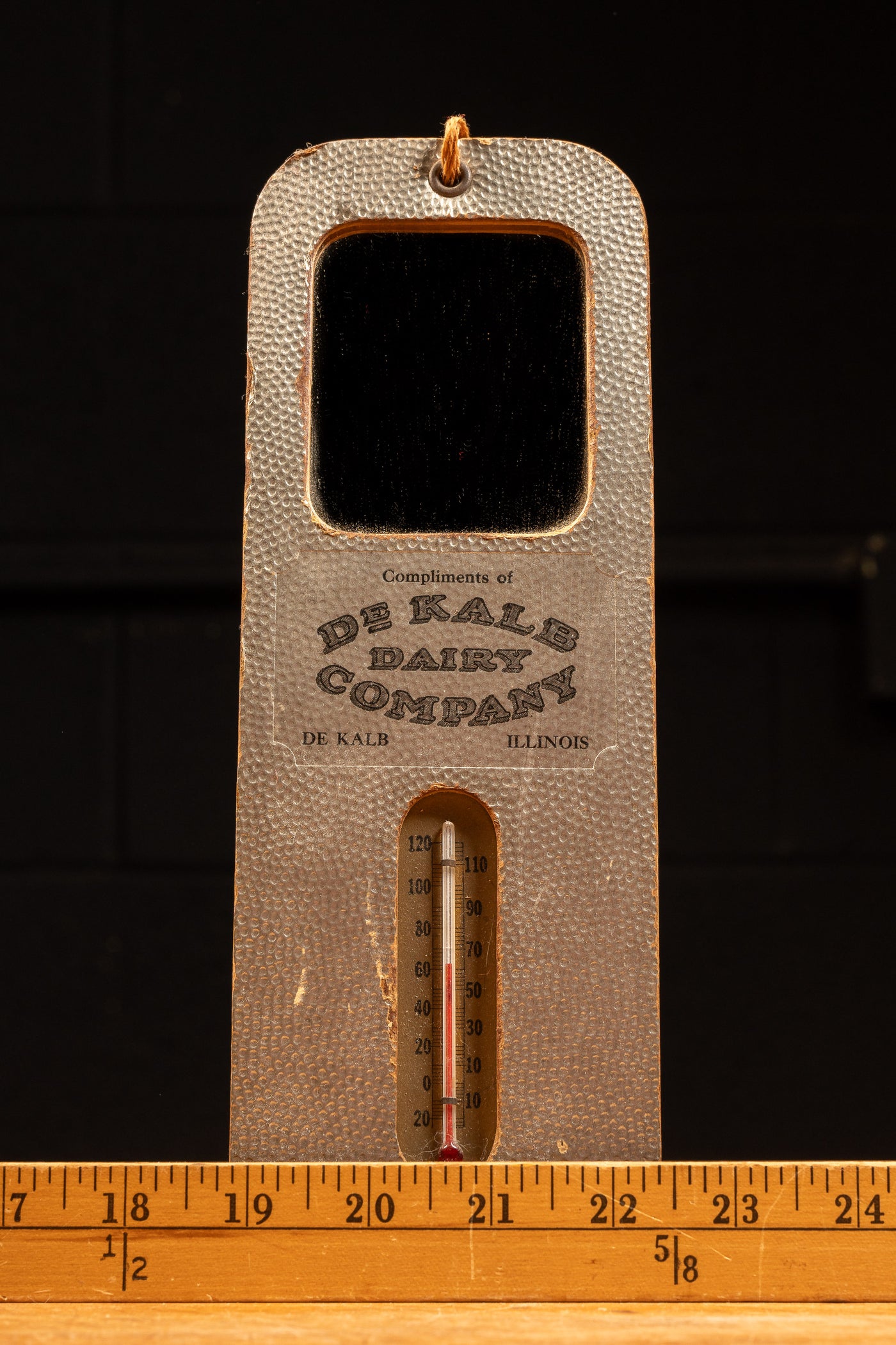 Antique Dekalb Dairy Co. Advertising Thermometer
