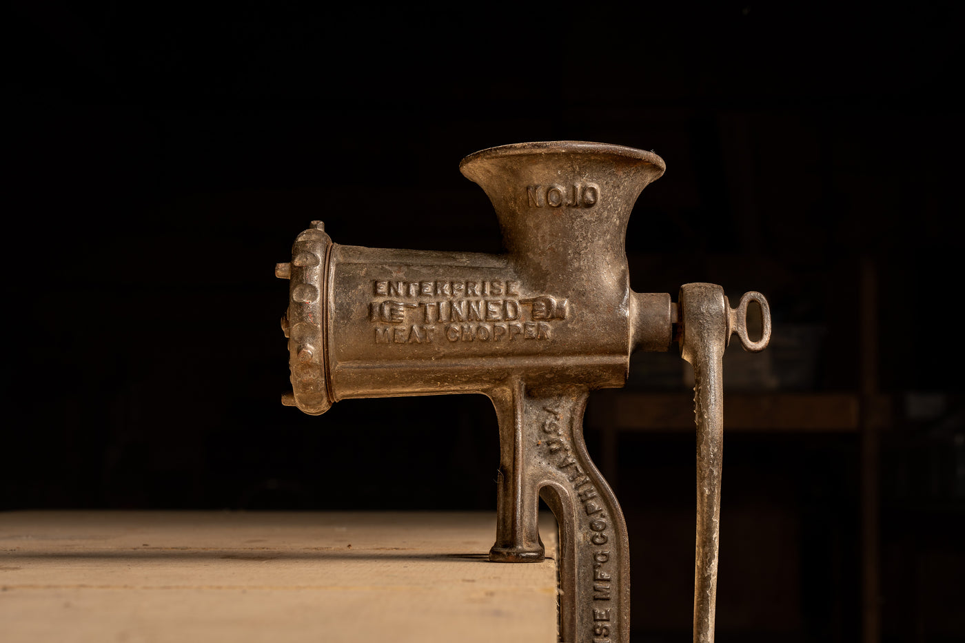 Late 19th Century Enterprise Tinned No. 10 Meat Chopper