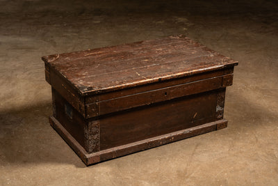 Early American Wooden Trunk