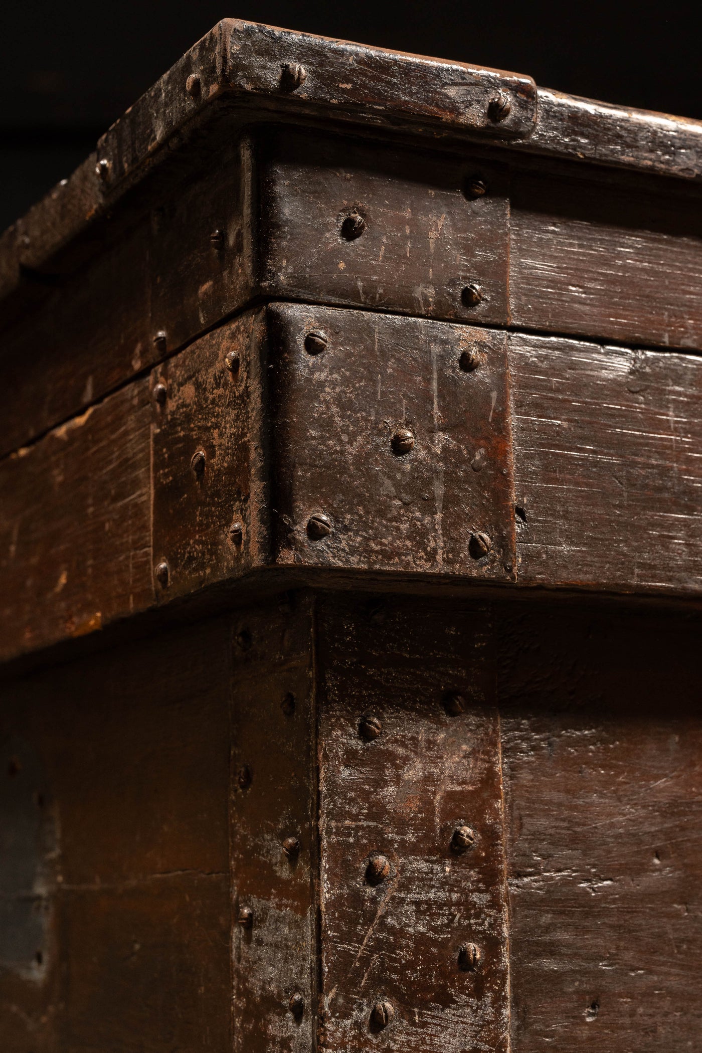 Early American Wooden Trunk