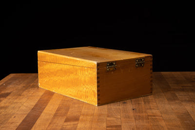 Vintage Wooden Desktop File Box