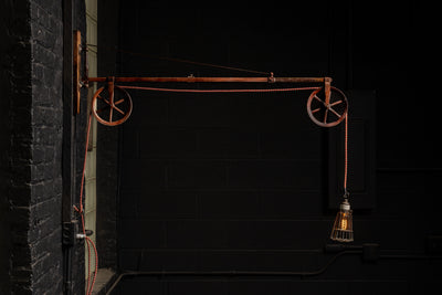 Early 20th Century Task Lamp on Dental Swing Arm