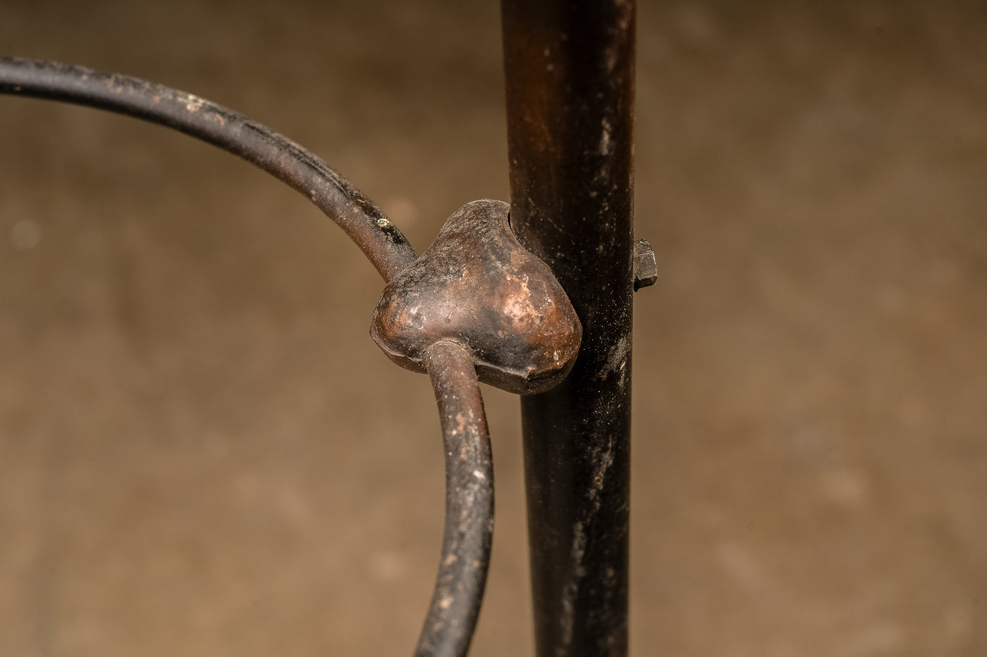 Antique Japanned Copper Coat Rack