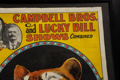 c. 1920 Campbell Bros. Framed Poster