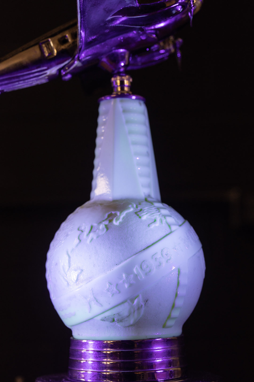 1939 World's Fair DC-3 Lamp with Uranium Glass – Industrial Artifacts