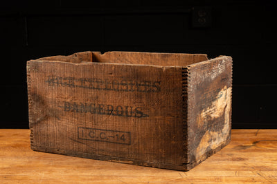 Antique Wooden Explosives Shipping Crate