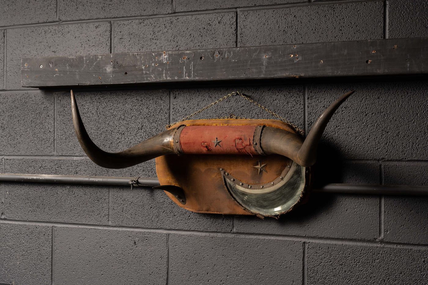 c. 1910s Bull Horn Wall Mount