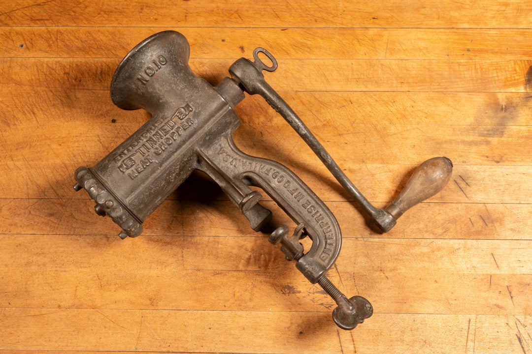 Late 19th Century Enterprise Tinned No. 10 Meat Chopper