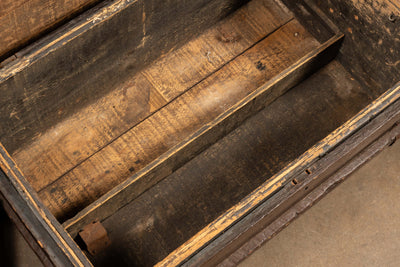 Early American Wooden Trunk