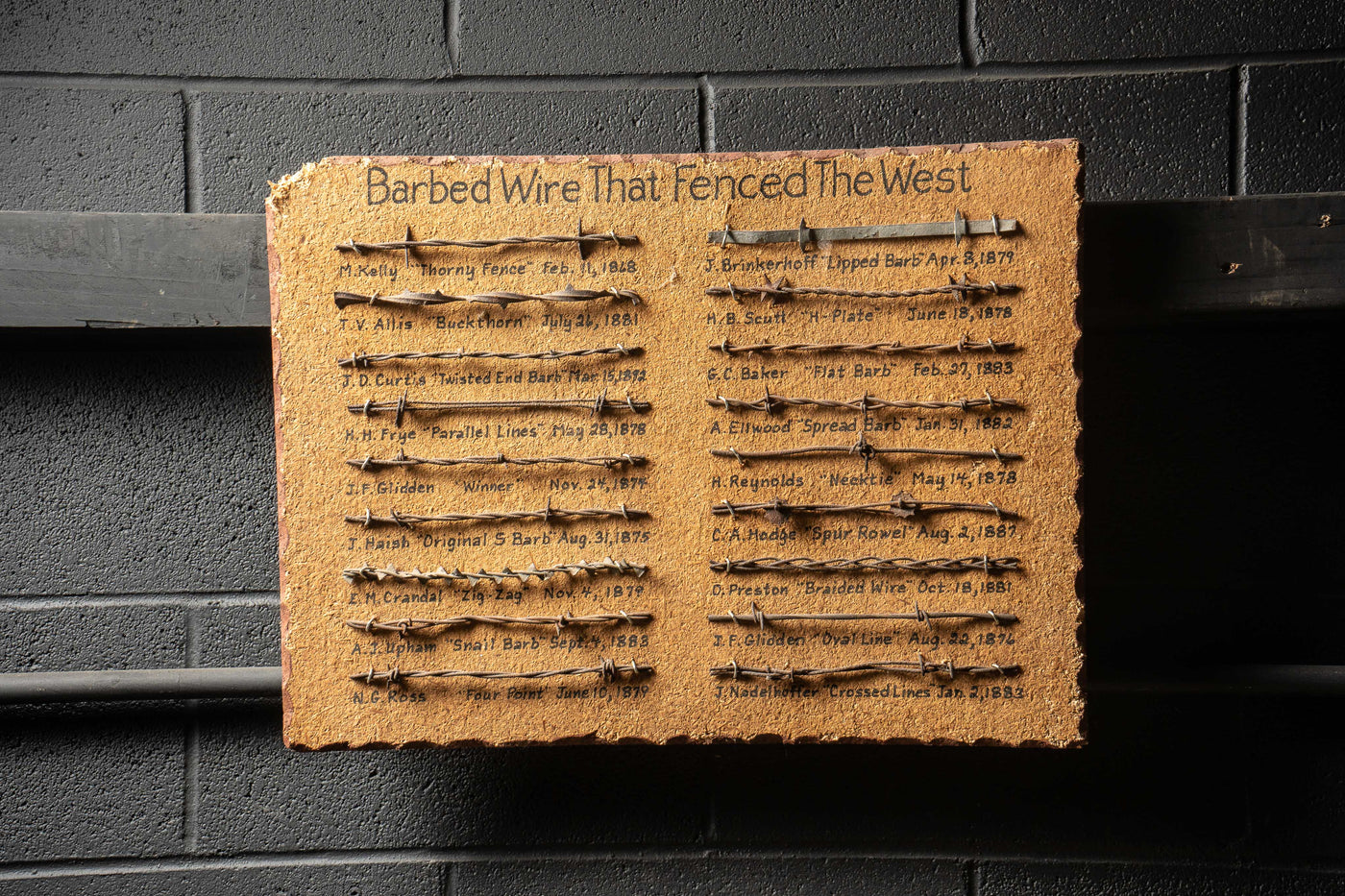 Barbed wire online display