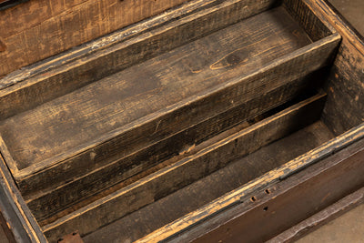 Early American Wooden Trunk