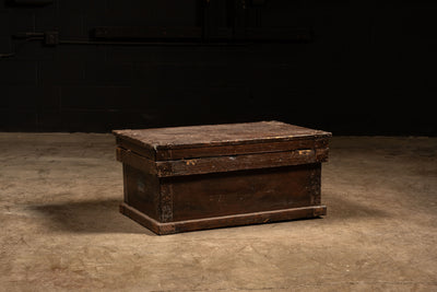 Early American Wooden Trunk