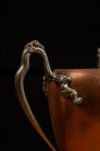 Early 20th Century Art Nouveau Copper and Silvered Pewter Trophy Cup