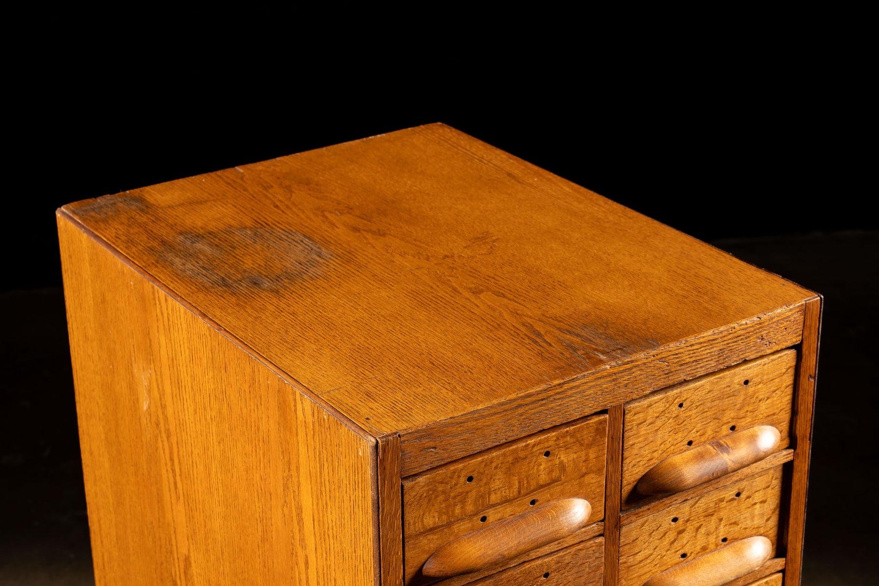 Vintage 20Drawer Wooden Card Catalog Industrial Artifacts