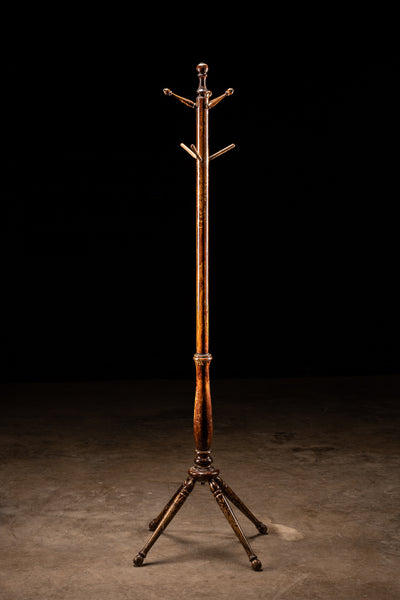 Early 20th Century Wooden Coat Rack