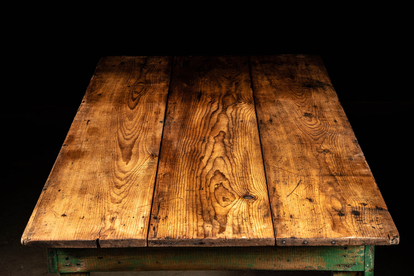 Vintage Farmhouse Coffee Table With Patina