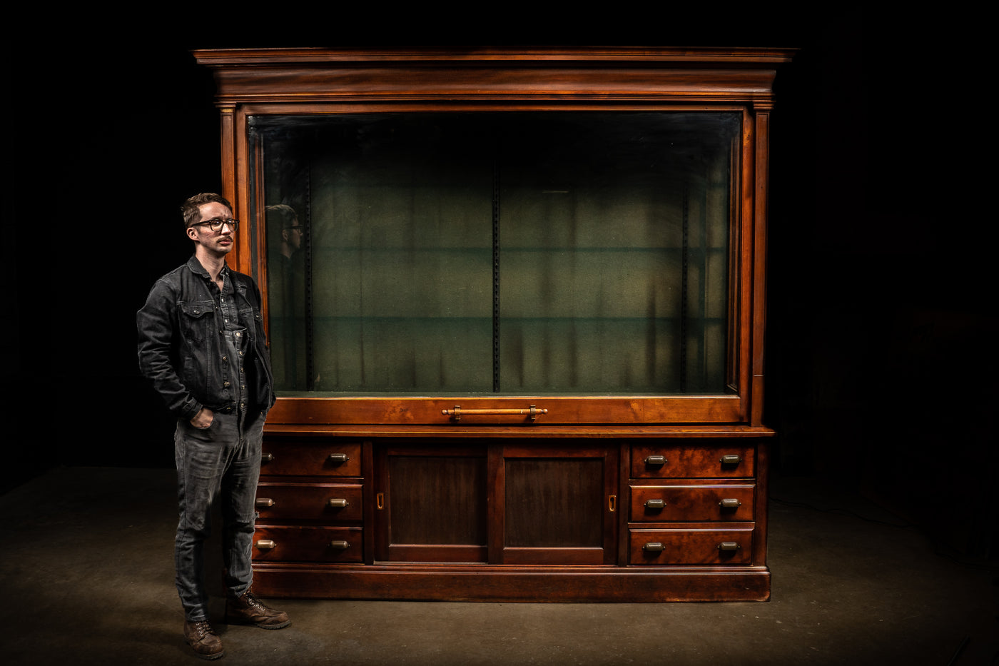 Massive Mercantile Display Cabinet