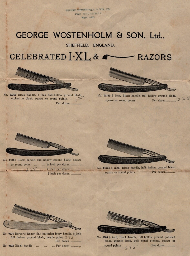 Early 20th Century Wostenholm Pipe Razor – Industrial Artifacts