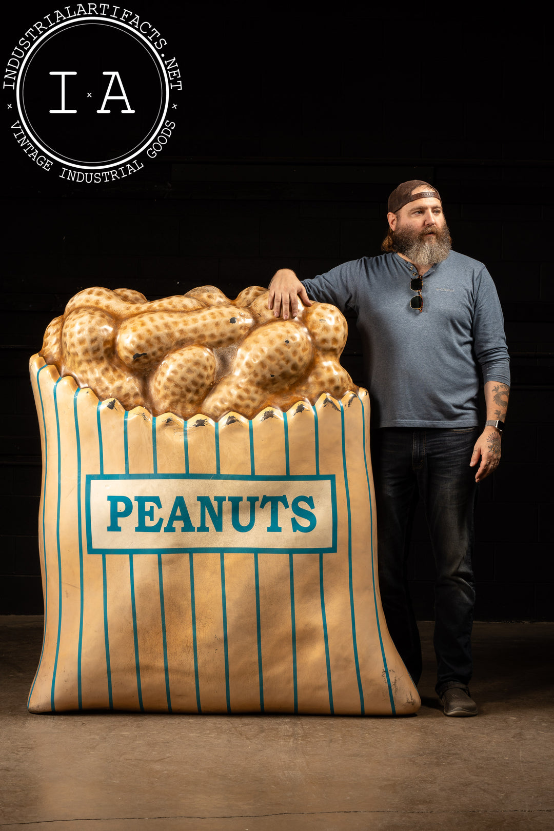 Large Vinyl Decorative Bag of Peanuts from Miller Stadium