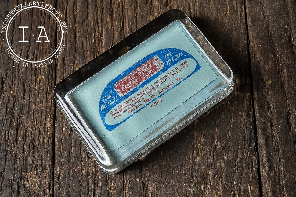 Antique Coca-Cola Pepsin Gum Paperweight