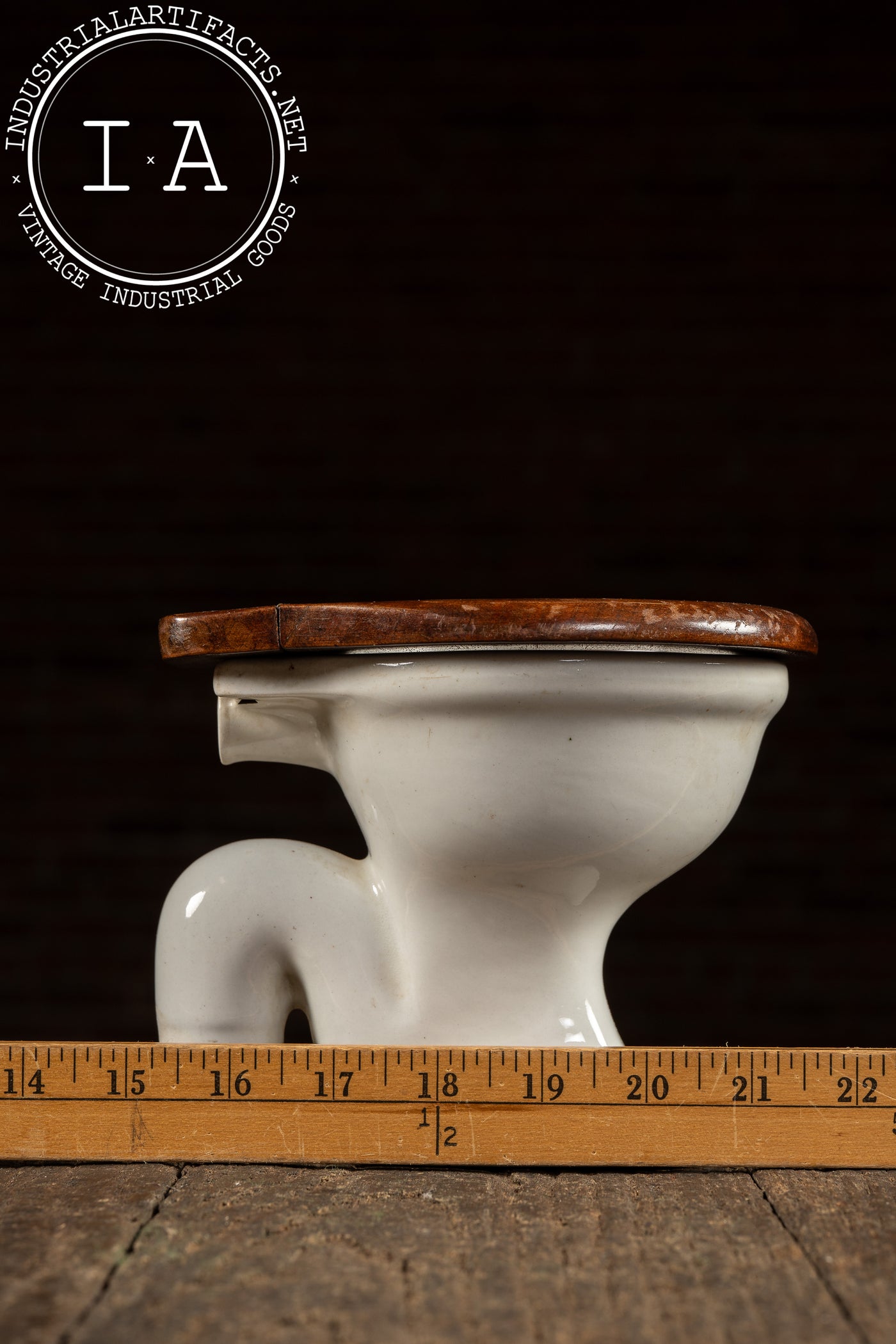 Vintage Salesman’s Sample Ceramic Toilet by Tofield & Johnson