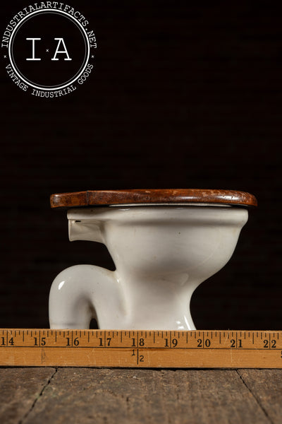 Vintage Salesman’s Sample Ceramic Toilet by Tofield & Johnson