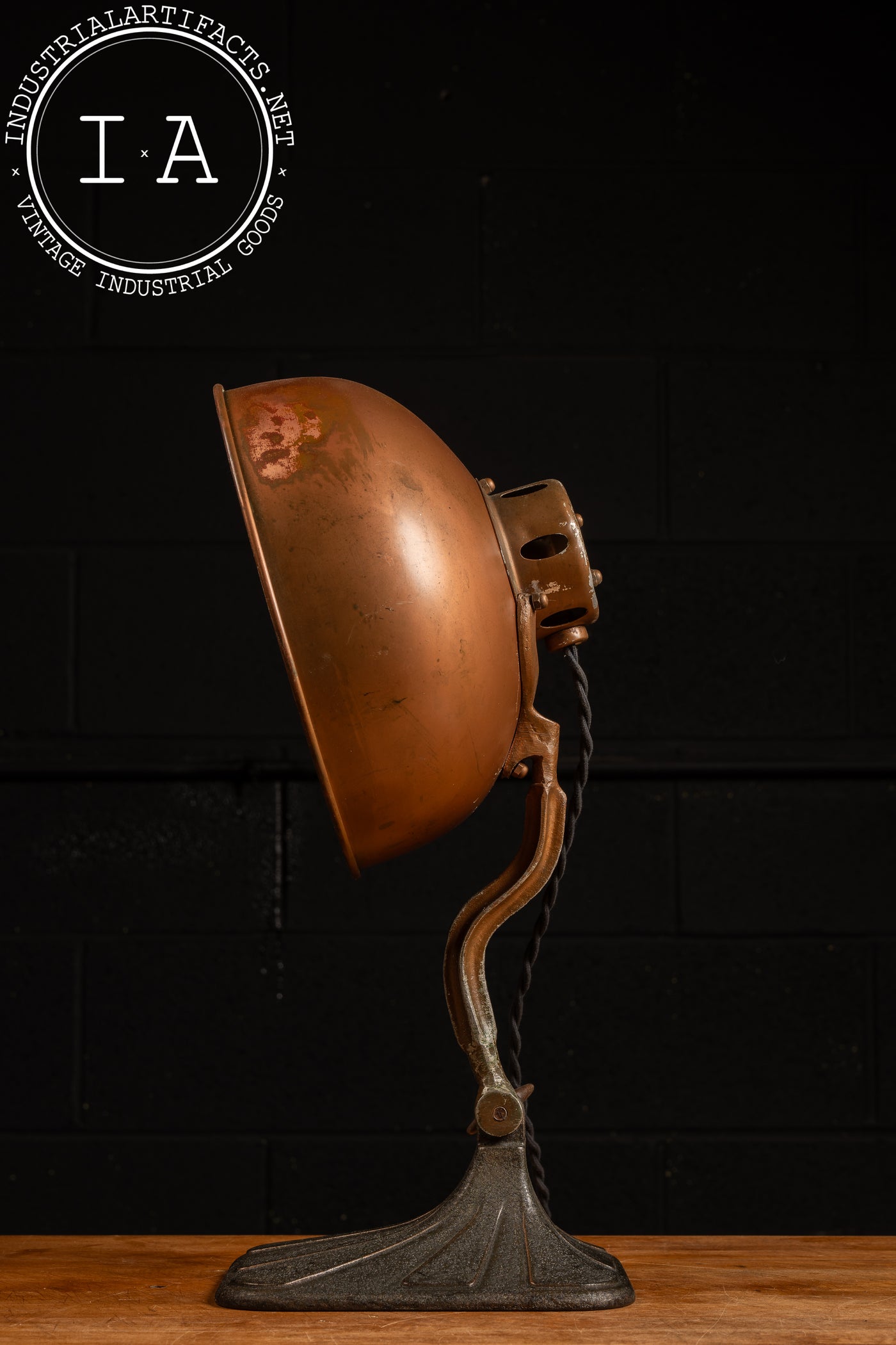 Early 20th Century Converted Adjustable "Doctor Heat" Lamp