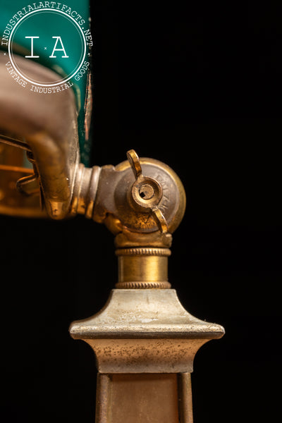 Early 20th Century Emeralite Banker's Lamp