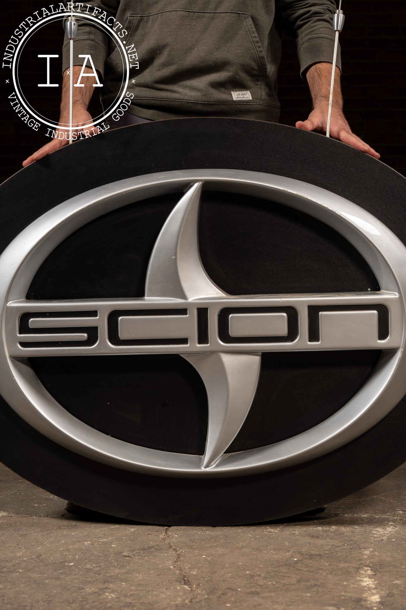 Large Double-Sided Scion Dealership Emblem Sign