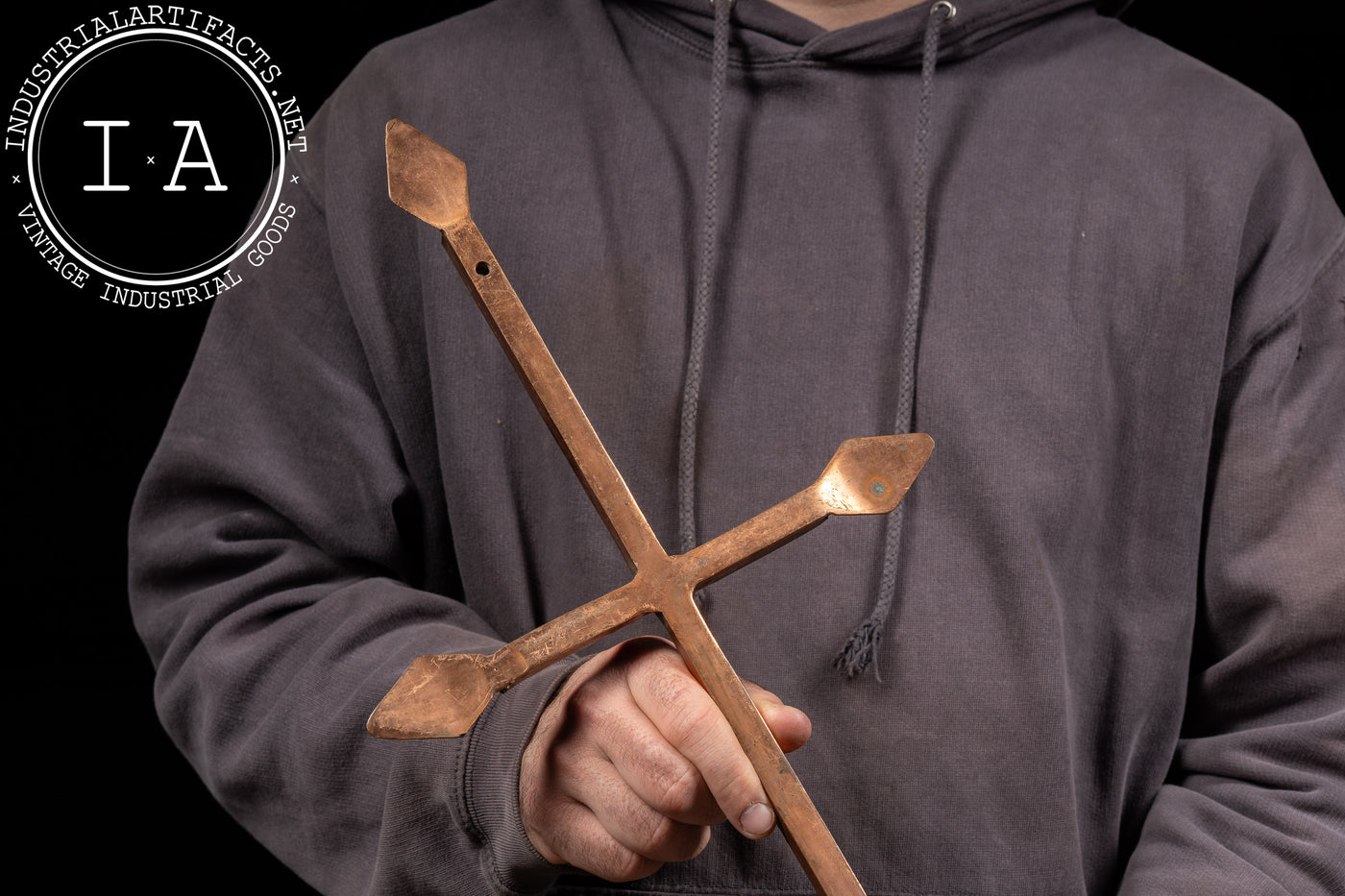 Copper Cross Candle Sconce