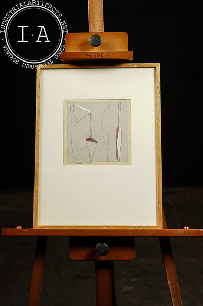 Untitled | Late 20th C. Charron Abstract Illustration, Signed and Dated